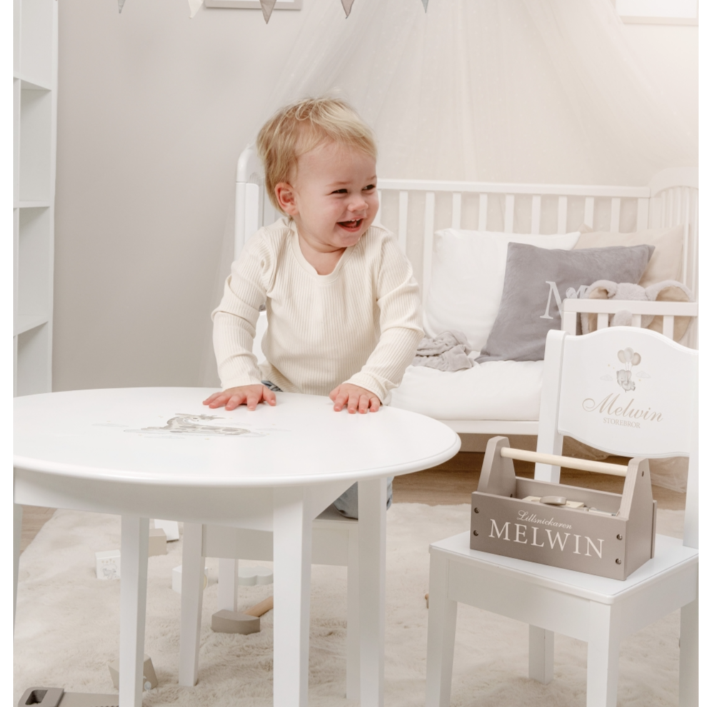 Table & Chairs White - Dream Giraffe(Personalised) PRE ORDER