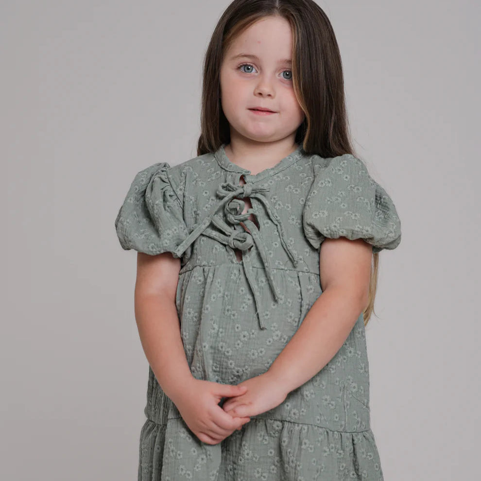 Chleo Embroidery Muslin Dress