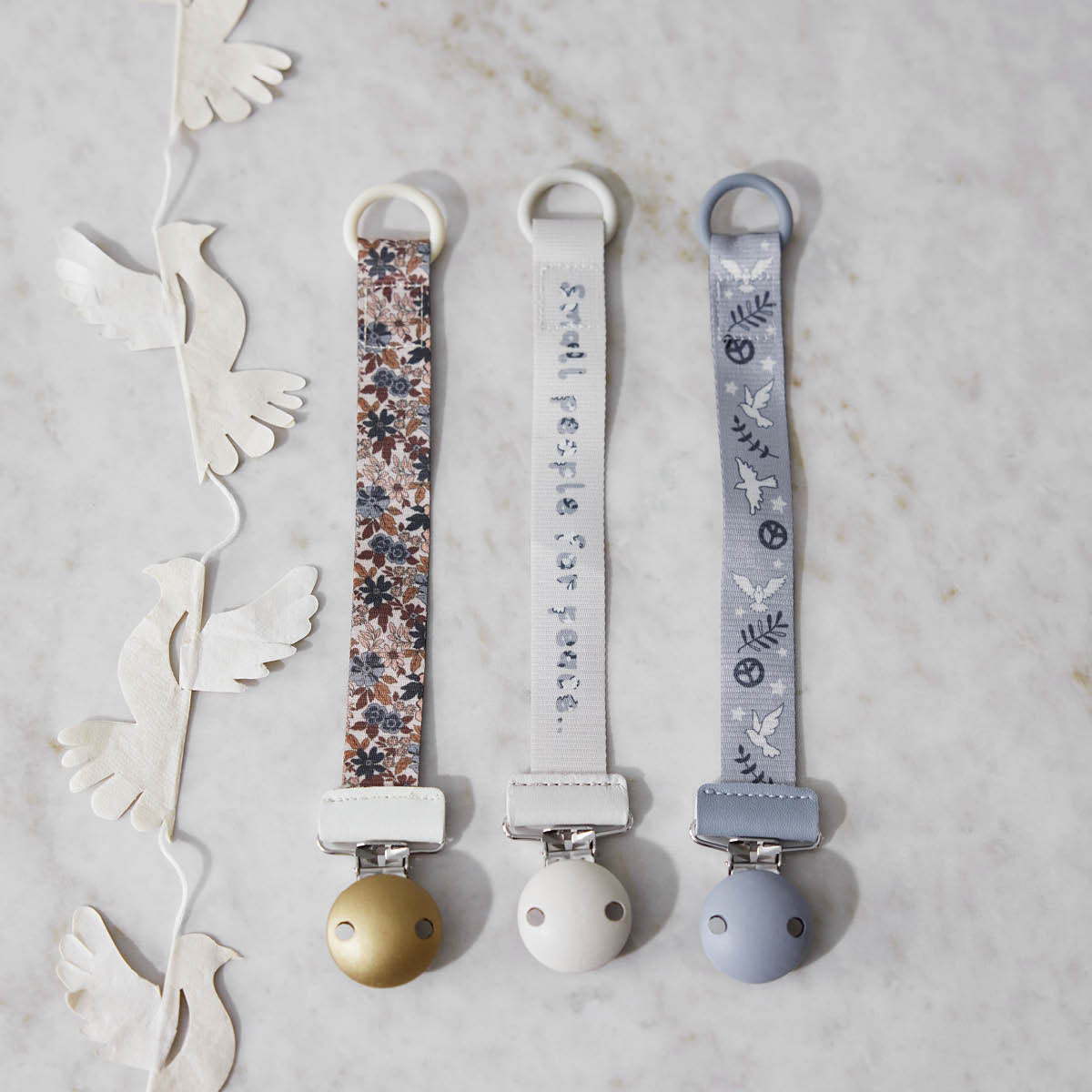 Pacifier Clip Wood - Free Bird