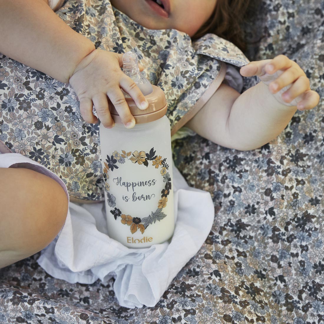 Baby Bib - Blue Garden