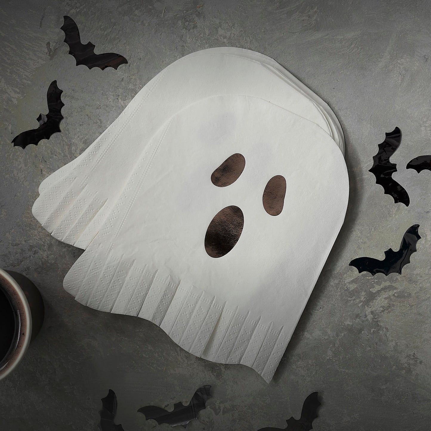 Napkin - Ghost - Fringe - Foiled