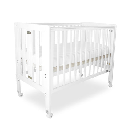 Fold N Go Timber Cot - White