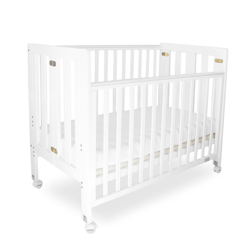 Fold N Go Timber Cot - White