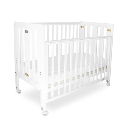 Fold N Go Timber Cot - White