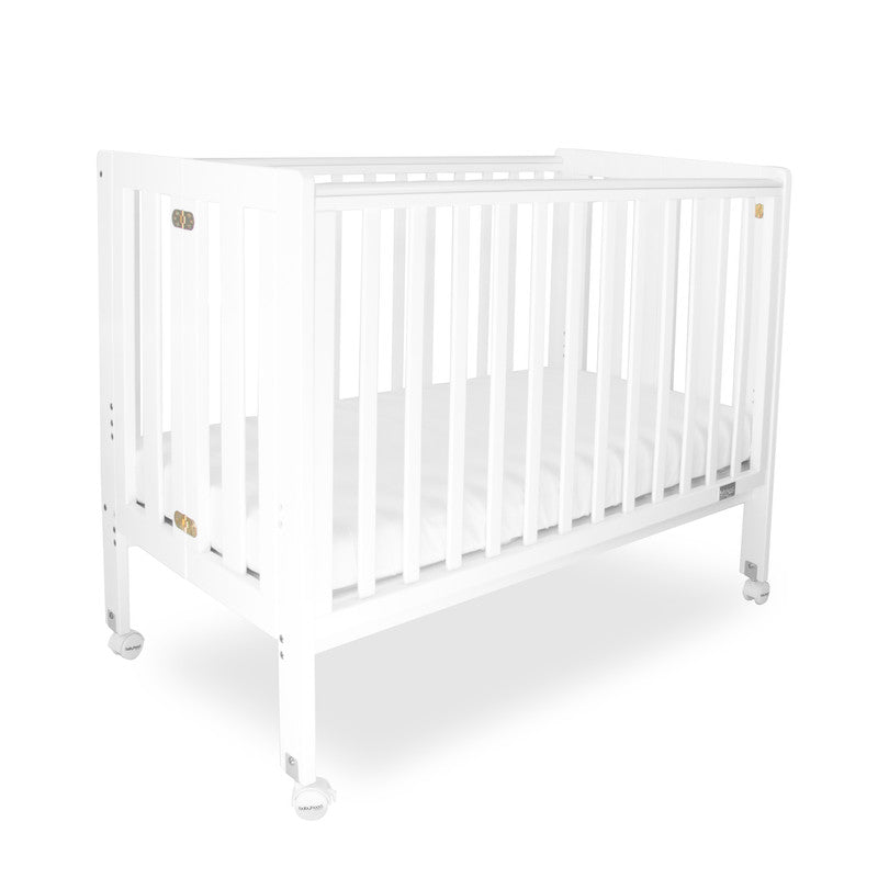Fold N Go Timber Cot - White