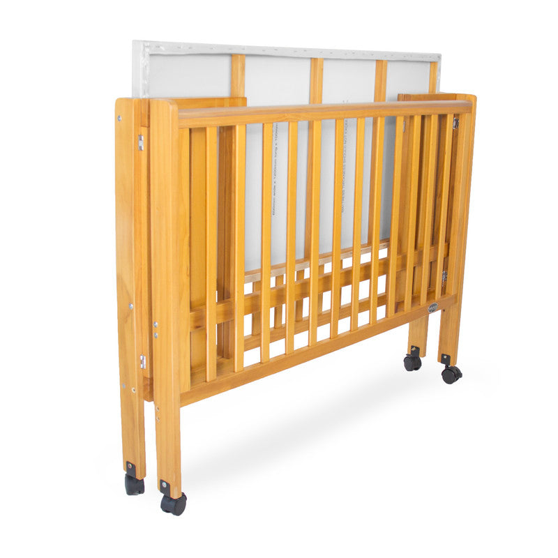 Fold N Go Timber Cot - Natural