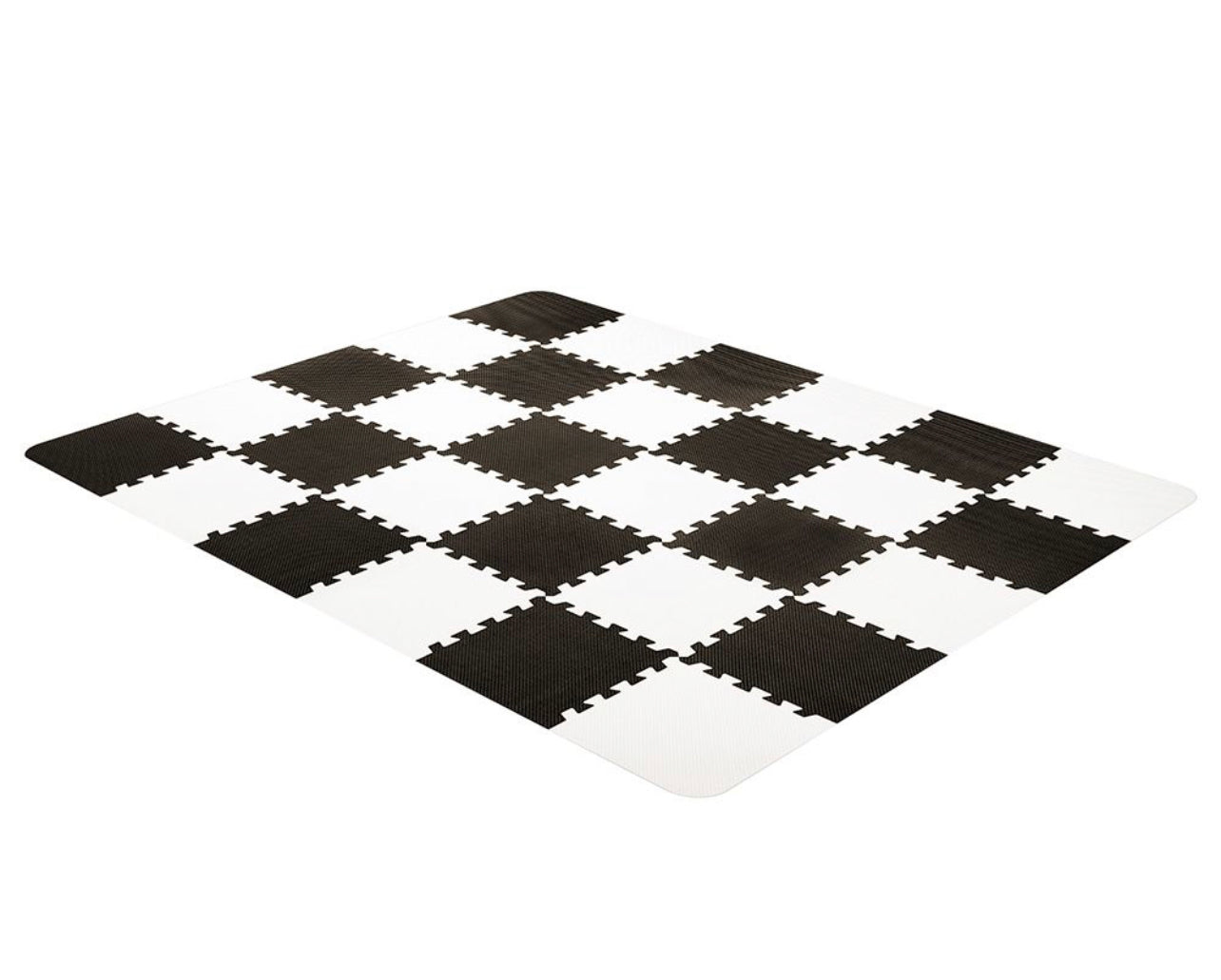 Magni - Floor Puzzle in Foam White/Black - 10 pcs.