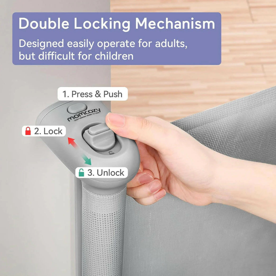 Retractable Baby Gate  140cm