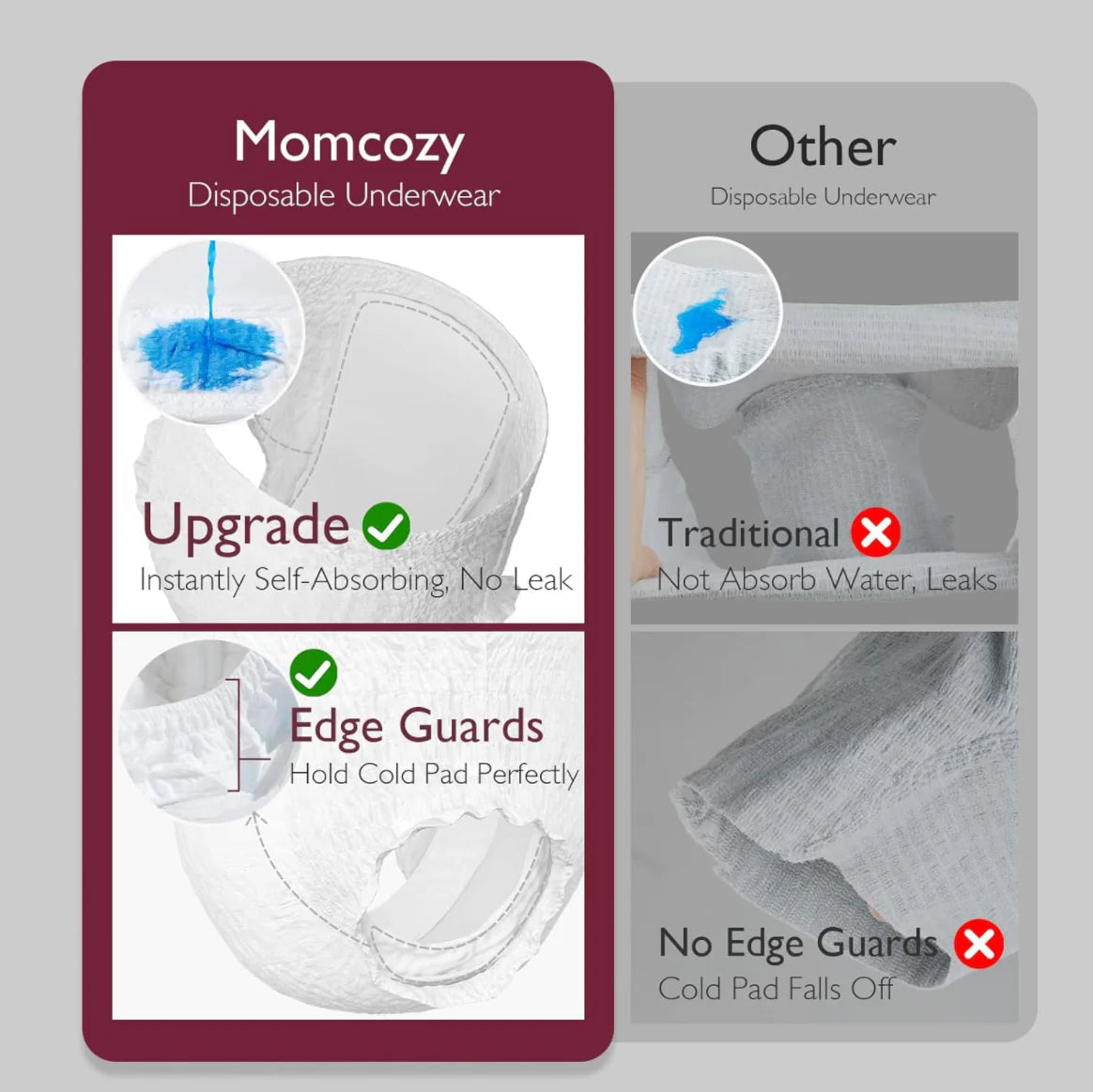 Momcozy - Disposable Period Underwear - 6 counts x 2