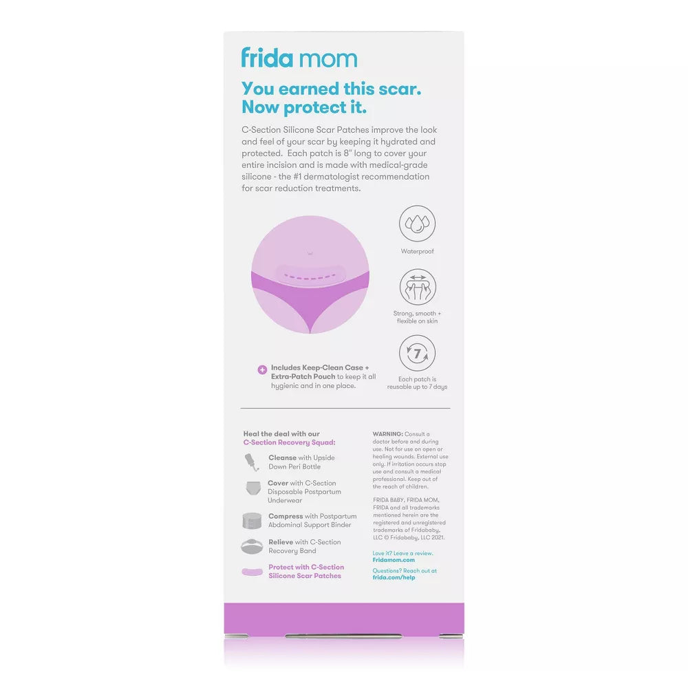 C-Section Silicone Scar Patches (Flexible, Transparent + Waterproof)