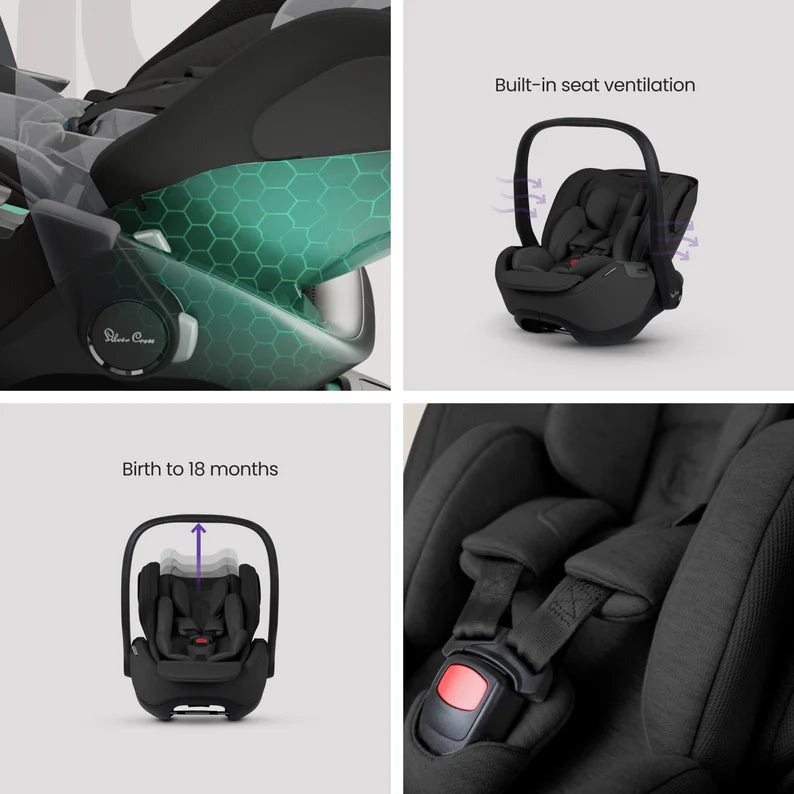 Glide Plus 360 Infant Car Seat Iconic Black