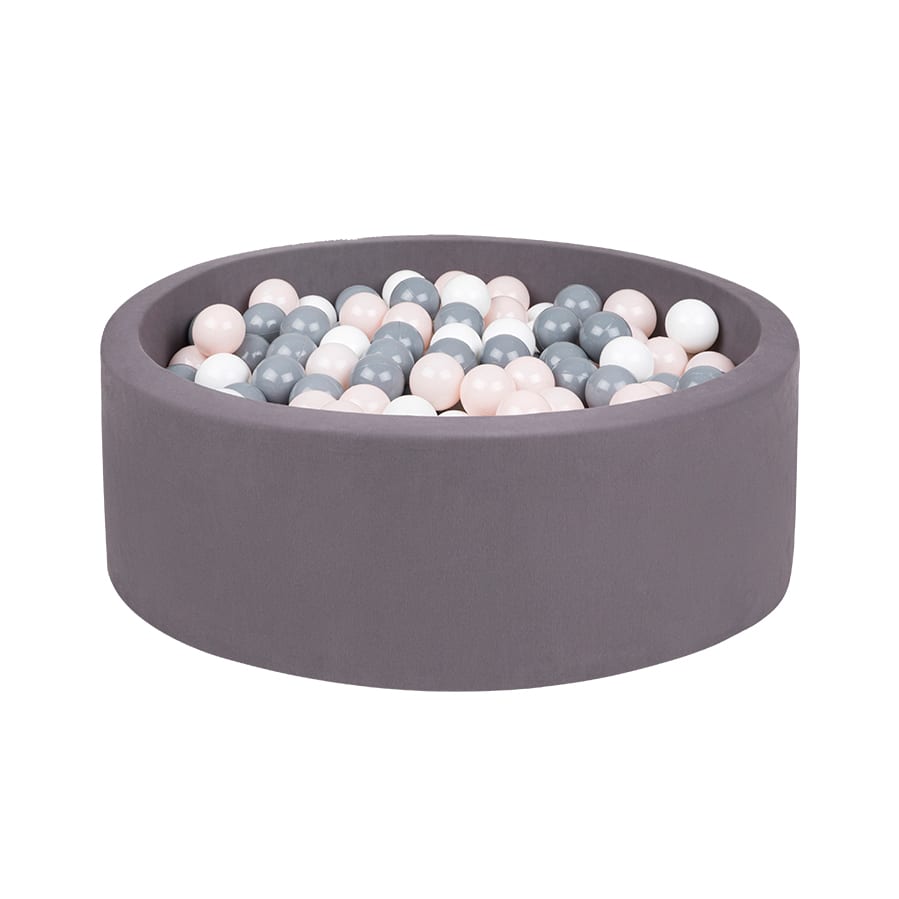 Grey Ball Pit - Powder/Grey/White Balls - Grey