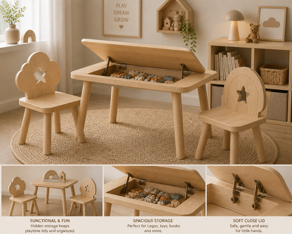 Customized Table & 2 Chair - pre order / Available in any color or shape
