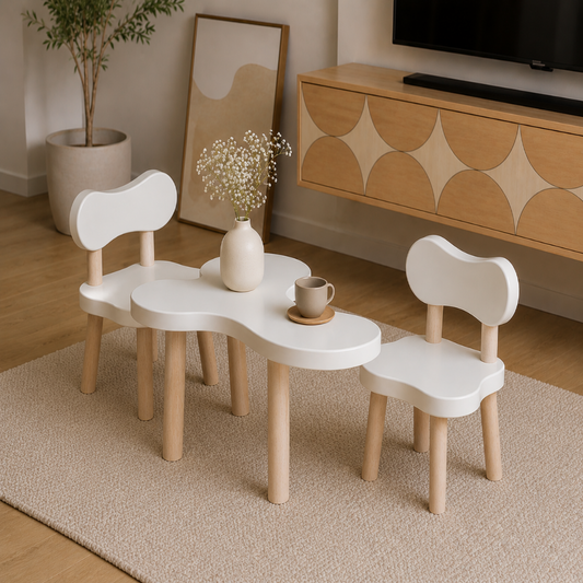 Customized Cloud Table & 2 Chair - pre order / Available in any color