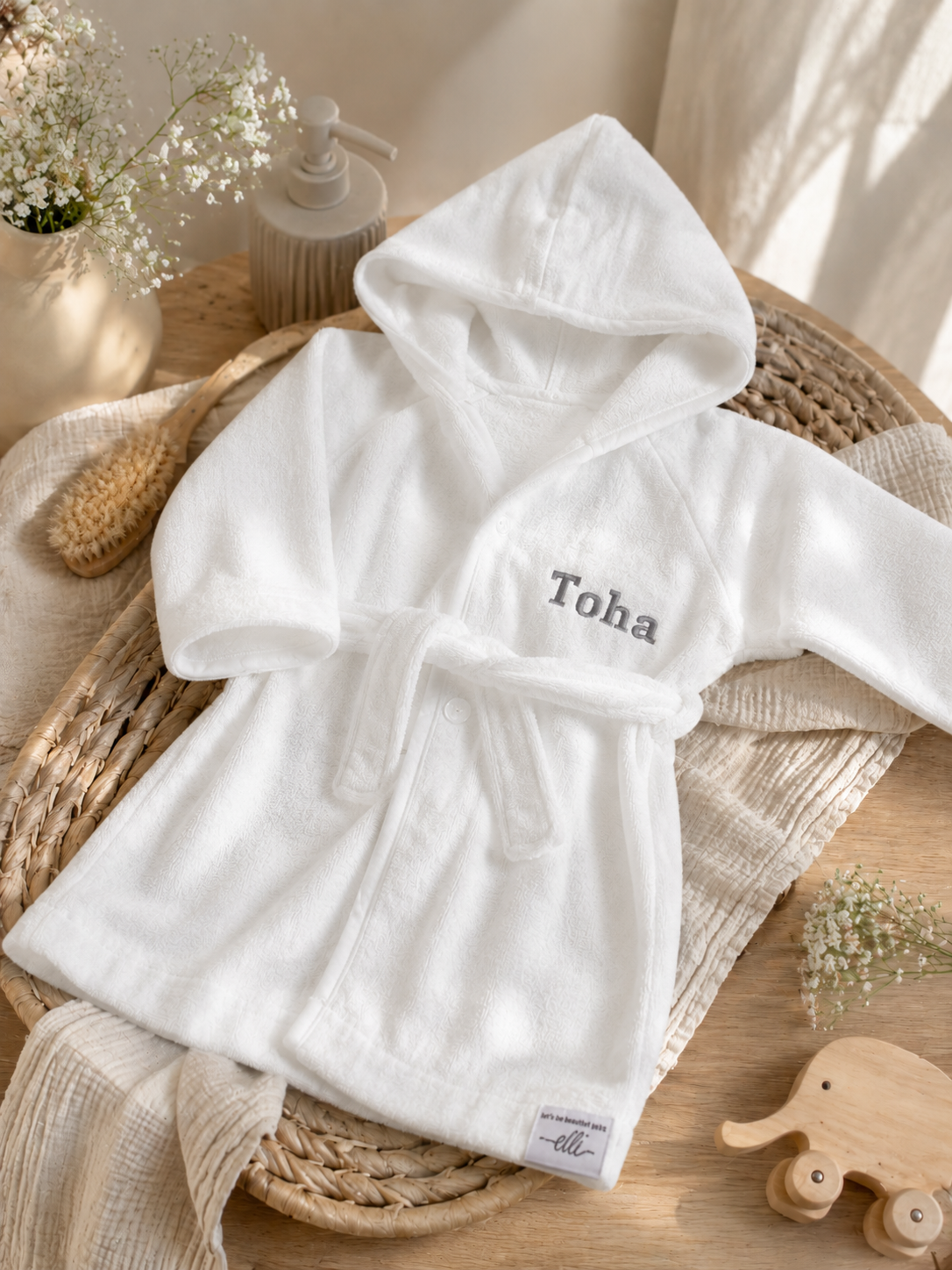 Cotton Terry Towel Velour Bathrobe