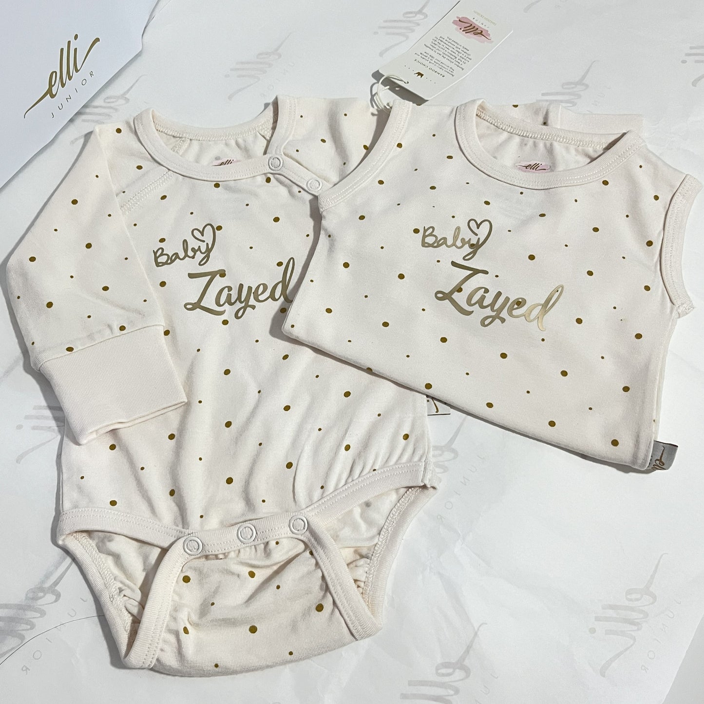 Bamboo body Golden dots