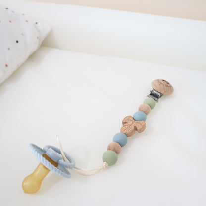 Autumn Pacifier Clip Blue
