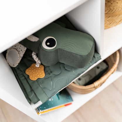 Done By Deer Tummy Time Activity Toy Croco Green