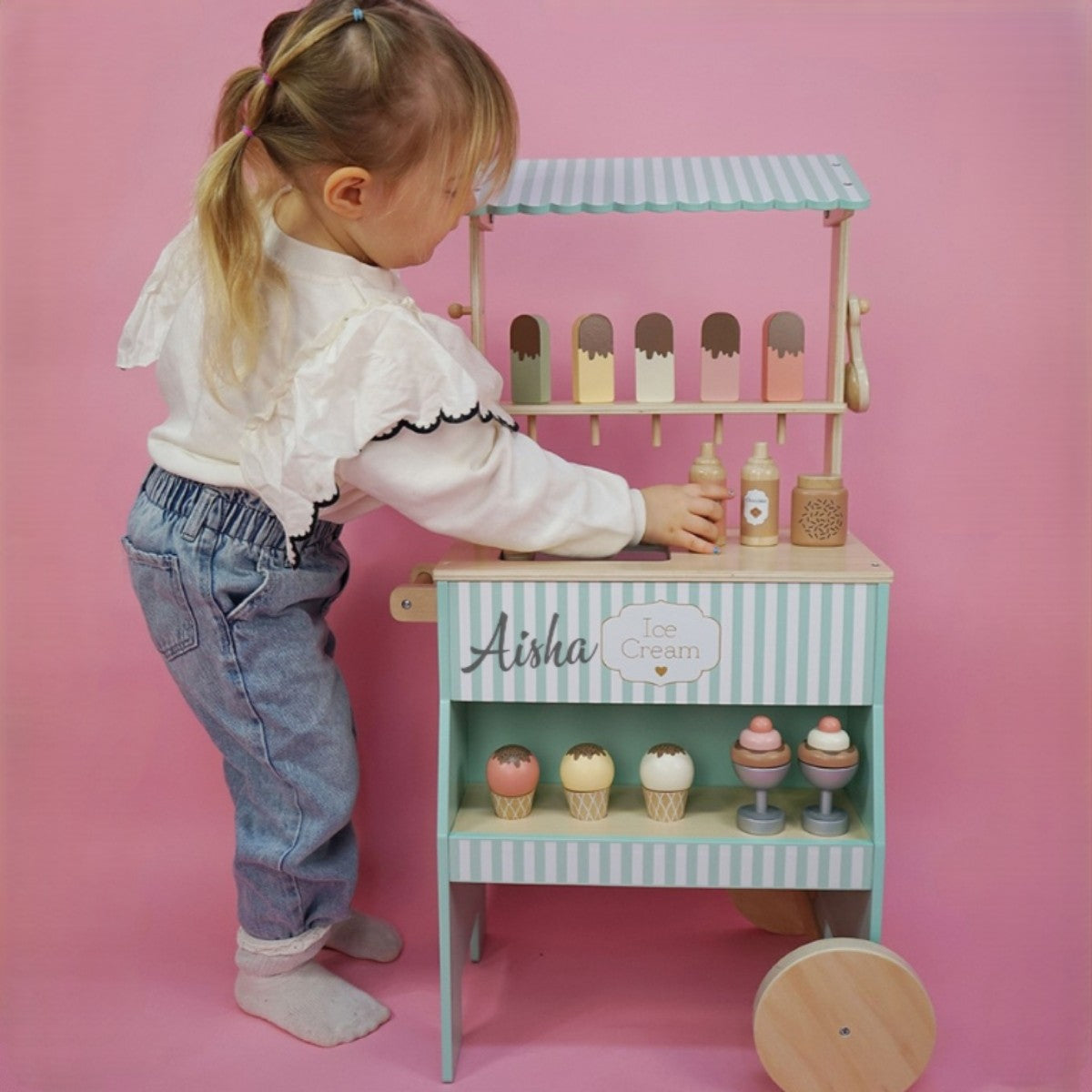 Ice Cream Shop Stripe