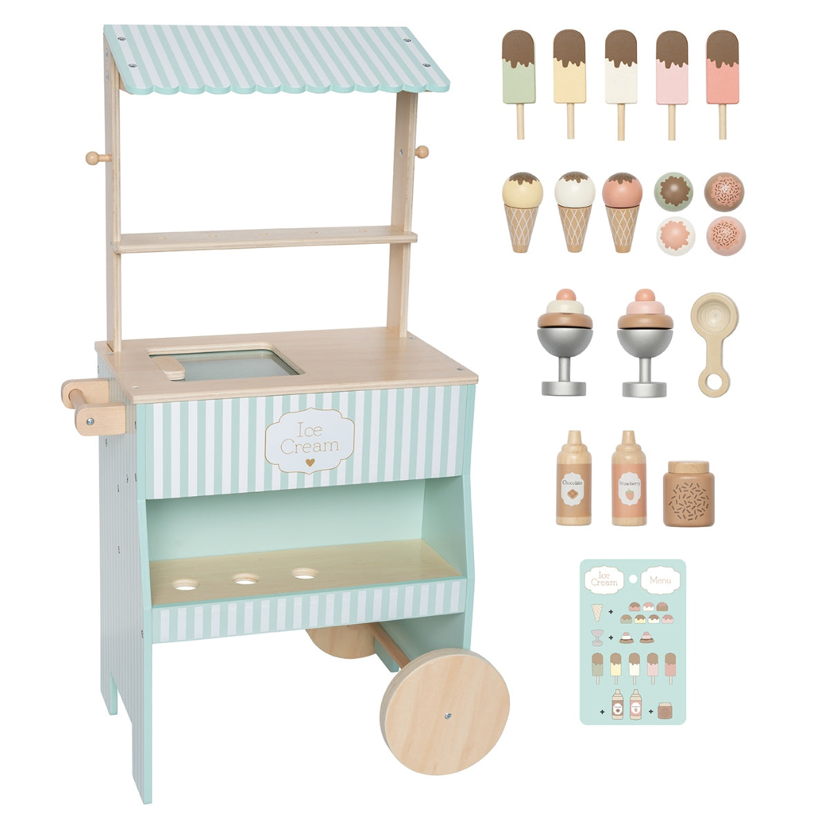 Ice Cream Shop Stripe