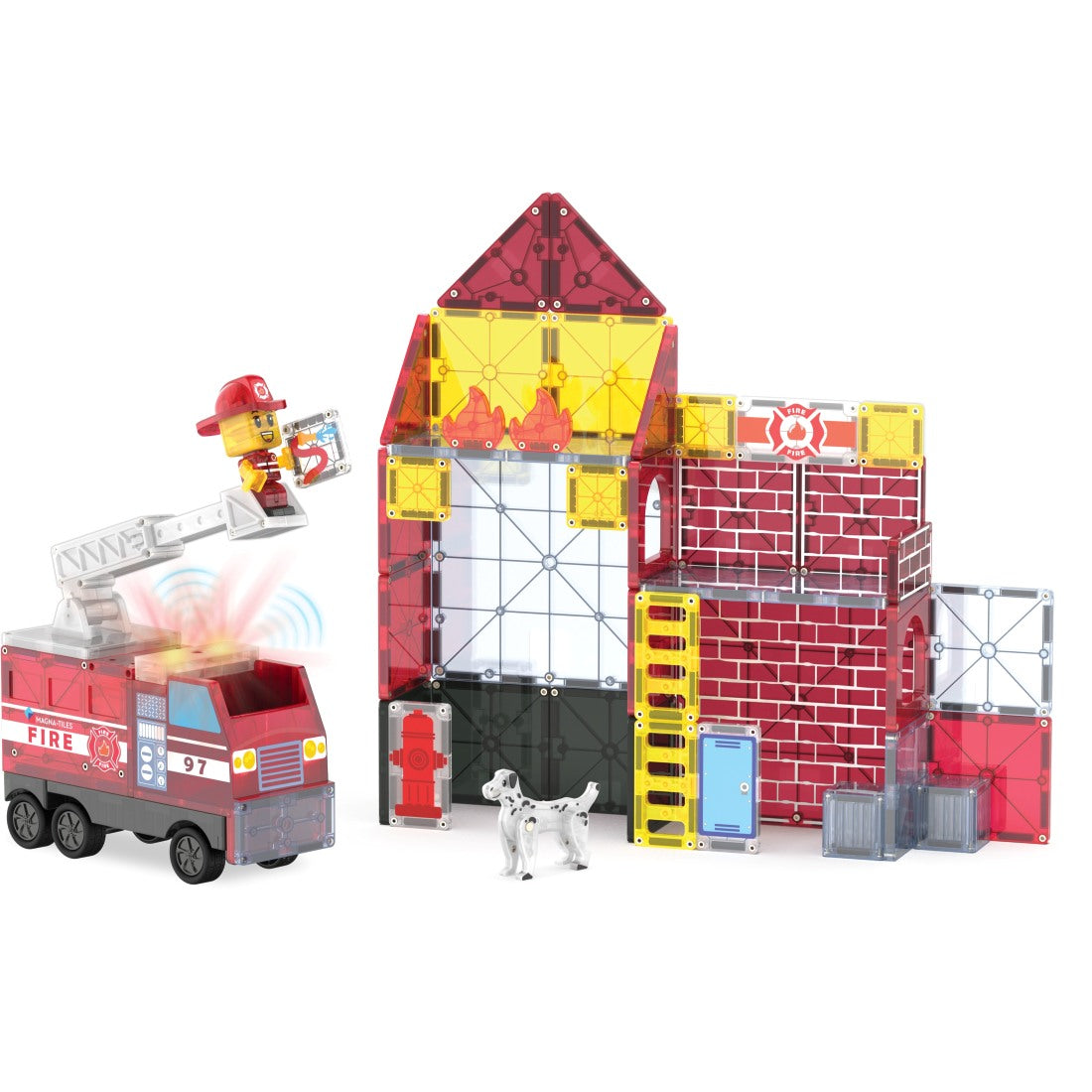 Fire Station 50-Piece Magnetic Construction Set
