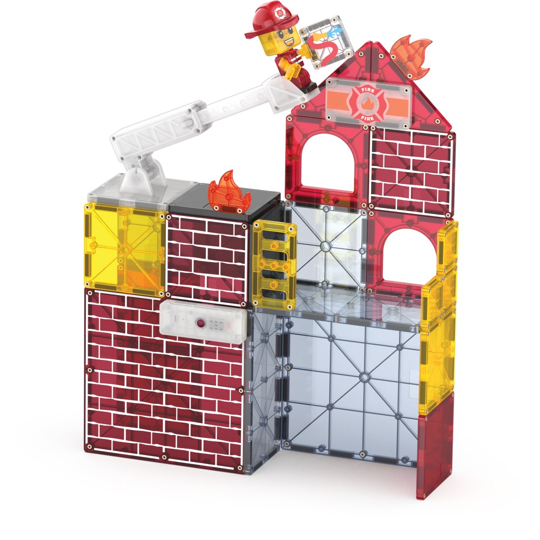 Fire Station 50-Piece Magnetic Construction Set