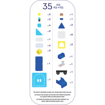 Police Station 35-Piece Magnetic Construction Set