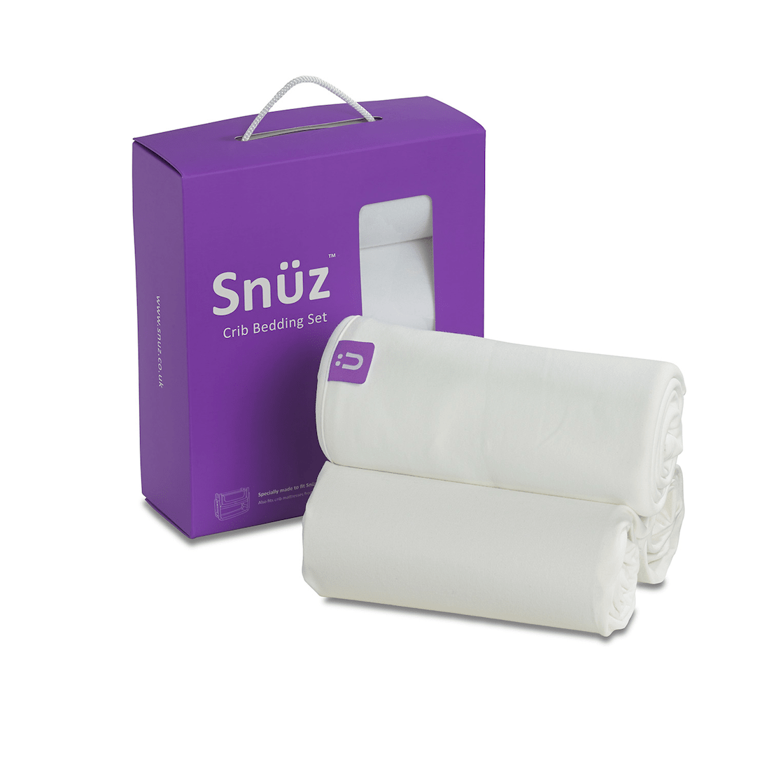 Snuz Bedding Set Crib White - Pack of 3