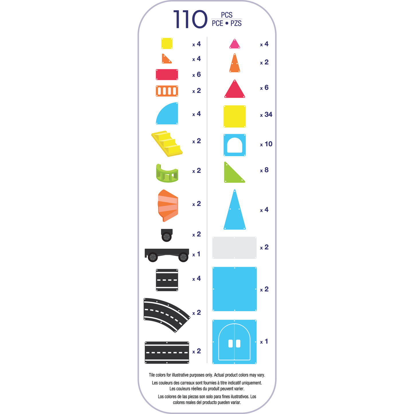 City Center 110-Piece Magnetic Construction Set