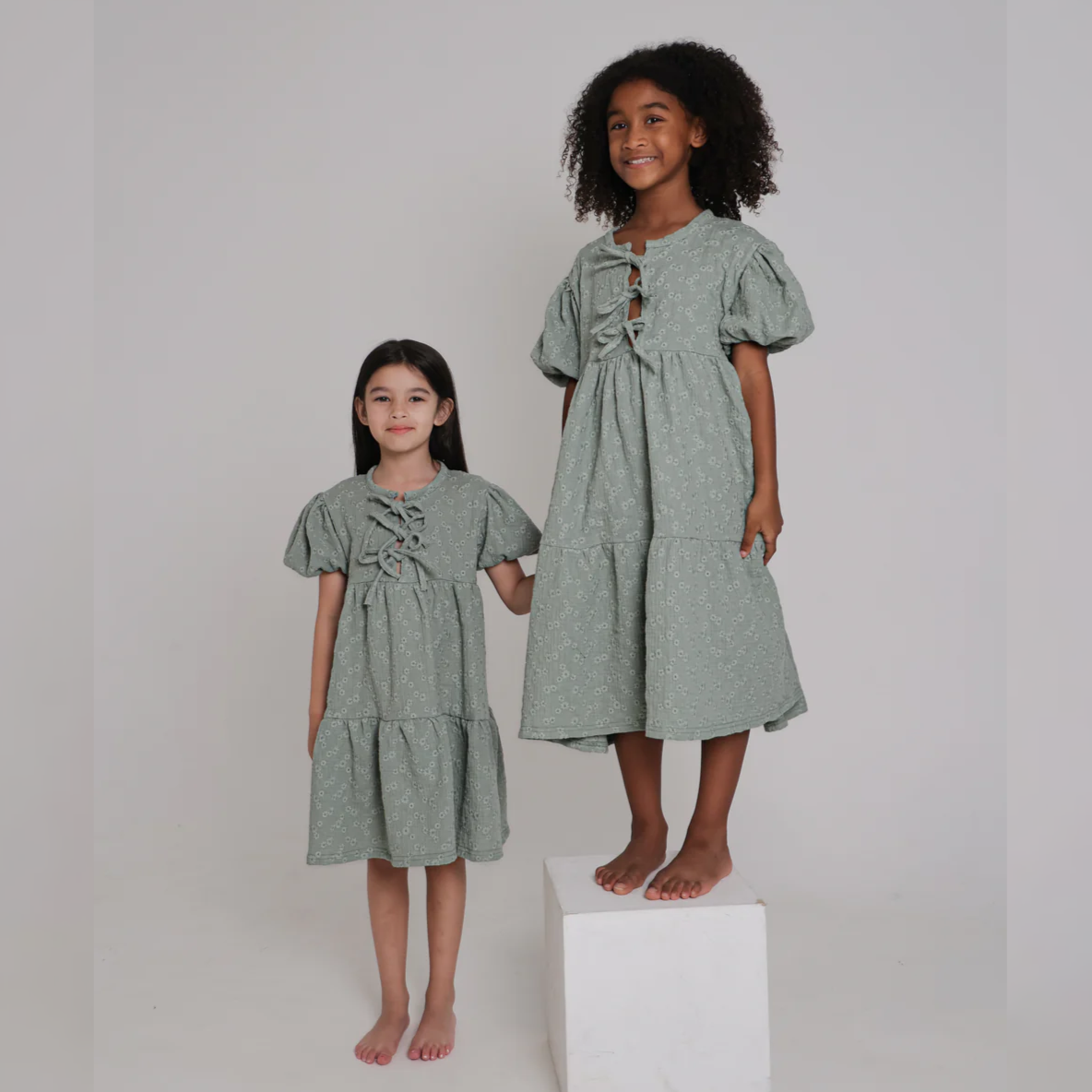Chleo Embroidery Muslin Dress