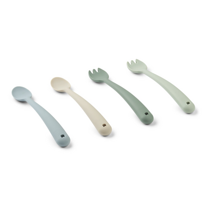 Shea feeding set 4-pack - Dusty mint multi mix