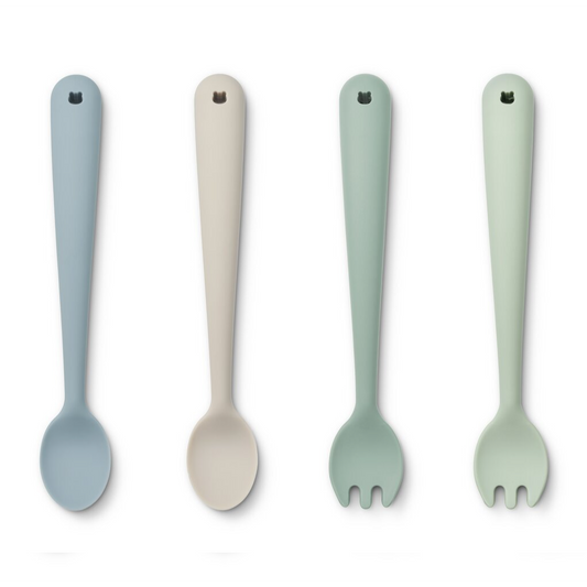 Shea feeding set 4-pack - Dusty mint multi mix
