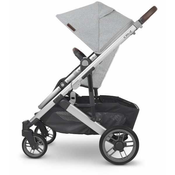 Cruz V2 Stroller - Stella Light Grey | Silver Frame | Chestnut Leather