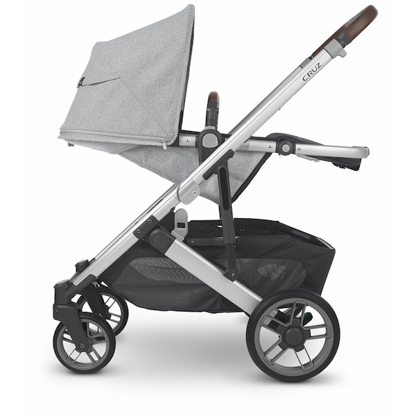 Cruz V2 Stroller - Stella Light Grey | Silver Frame | Chestnut Leather