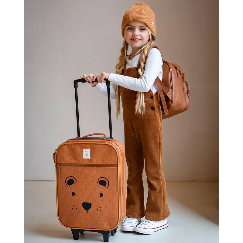 Trolley suitcase Kidzroom Brown Bear