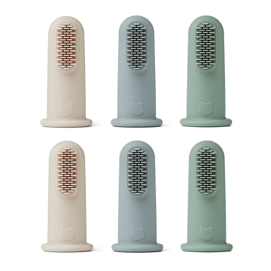 Simon finger toothbrush 6-pack Peppermint multi mix