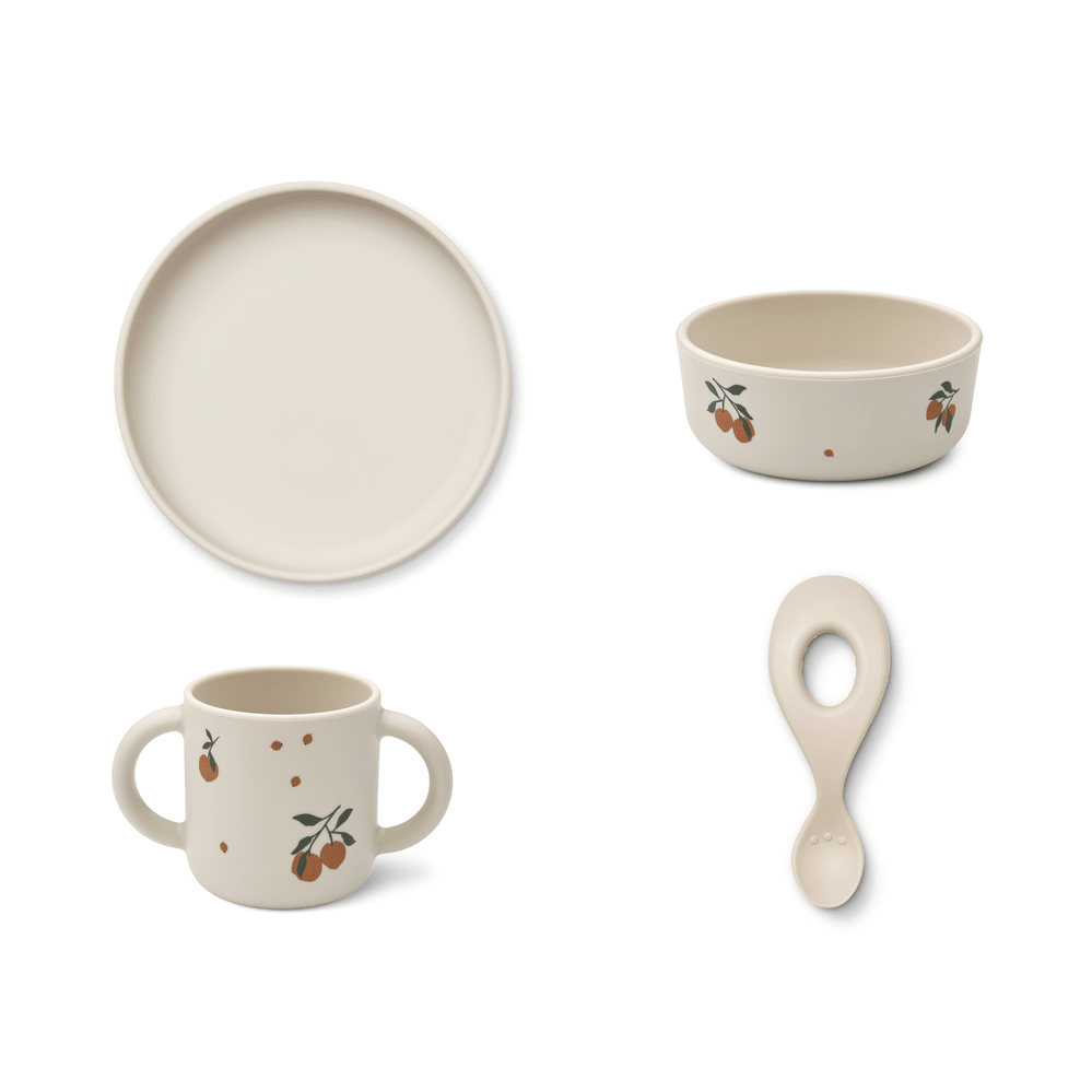 Vivi Printed Tableware Set Peach- Sandy