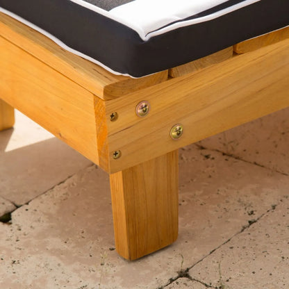 Outdoor Chaise With Umbrella - Navy