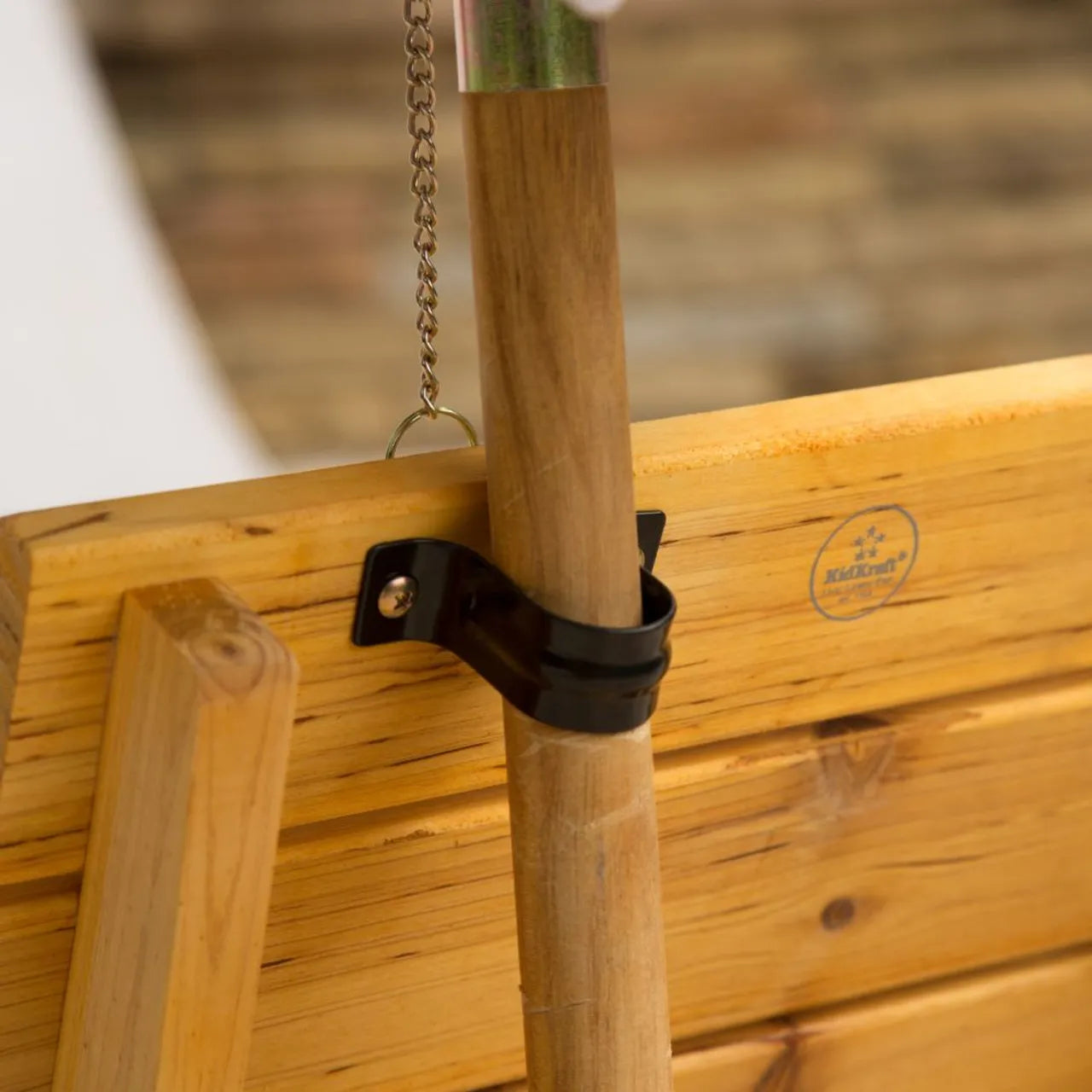 Outdoor Chaise With Umbrella - Navy