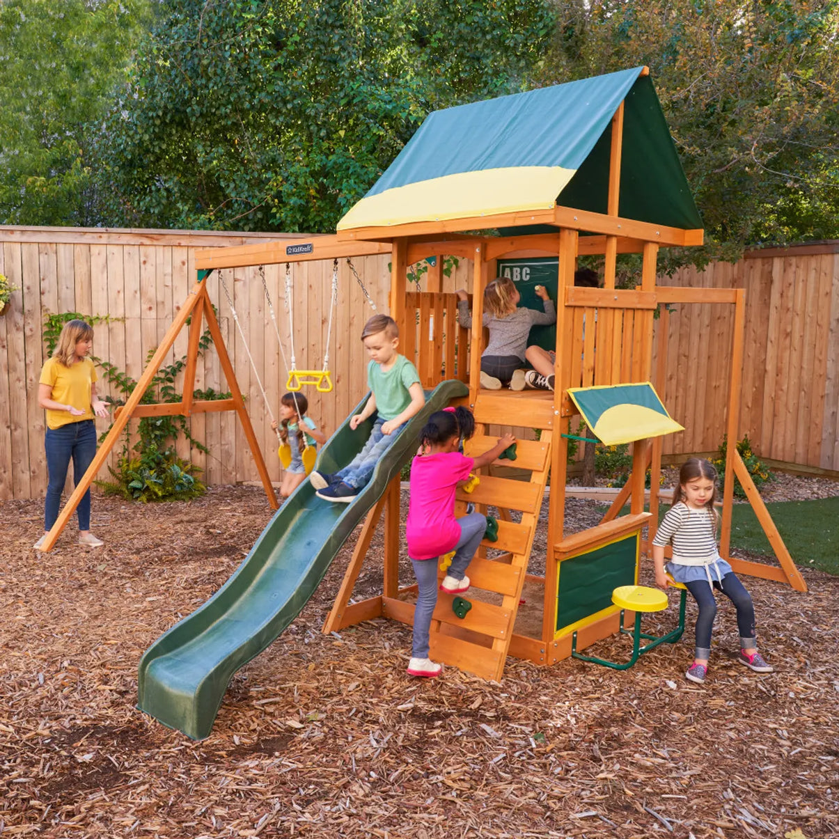 Brightside Wooden Swing Set / Playset