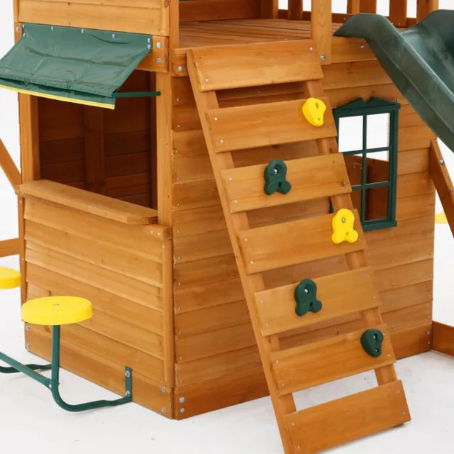 Ridgeview Deluxe Clubhouse Wooden Swing Set / Playset