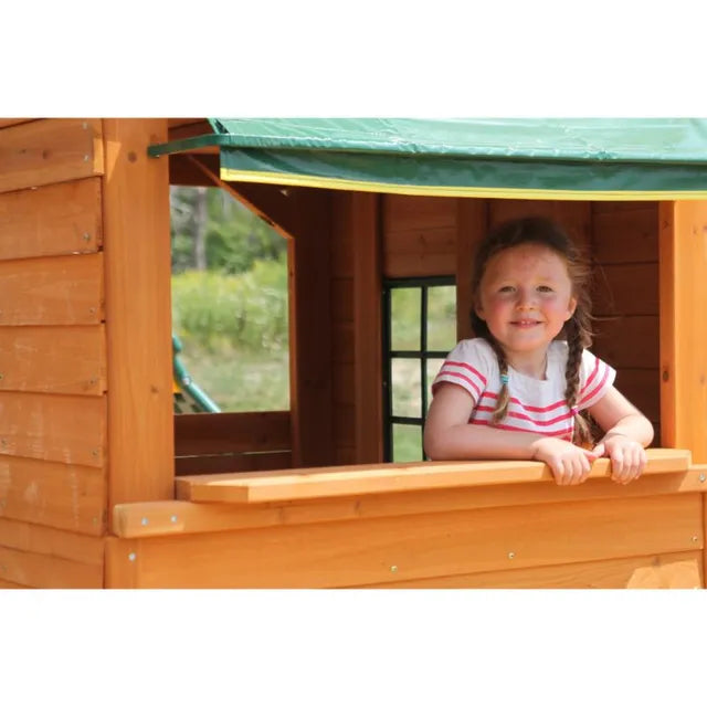 Ridgeview Deluxe Clubhouse Wooden Swing Set / Playset
