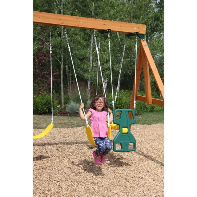 Ridgeview Deluxe Clubhouse Wooden Swing Set / Playset