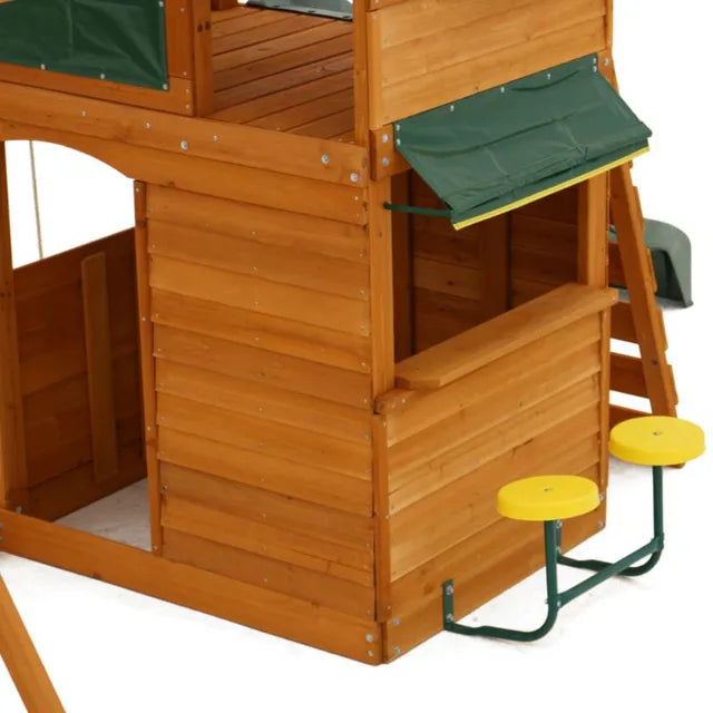 Ridgeview Deluxe Clubhouse Wooden Swing Set / Playset