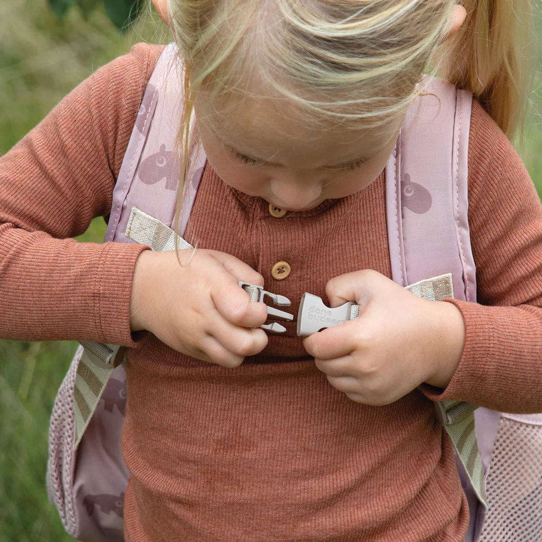 Quilted kids backpack