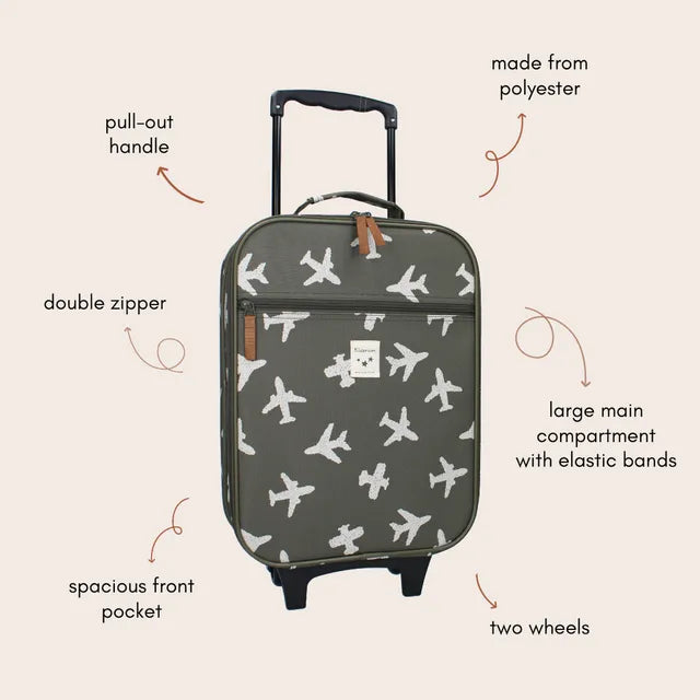 Trolley suitcase Kidzroom Planes