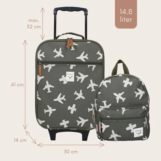 Trolley suitcase Kidzroom Planes