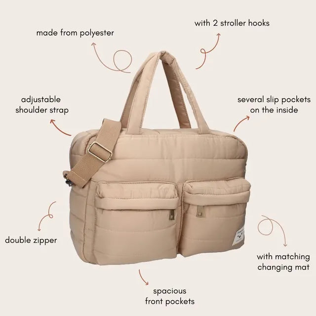 Diaper bag Kidzroom Care Vienna, Beige