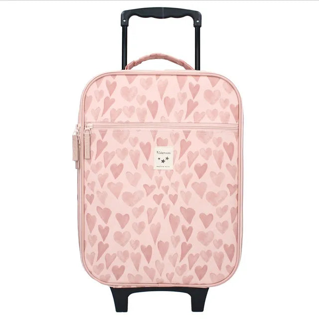 Trolley suitcase Kidzroom Pink Hearts