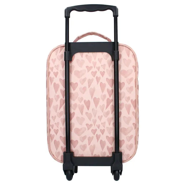 Trolley suitcase Kidzroom Pink Hearts